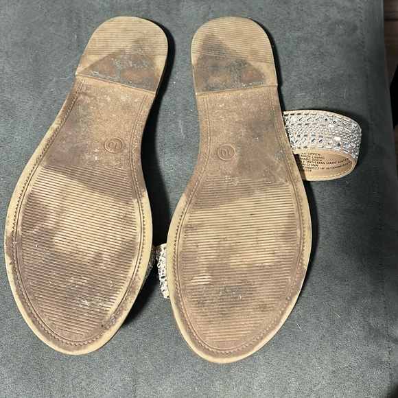 A New Day Nude Two Strap Sandals - Picture 3 of 7